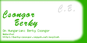 csongor berky business card